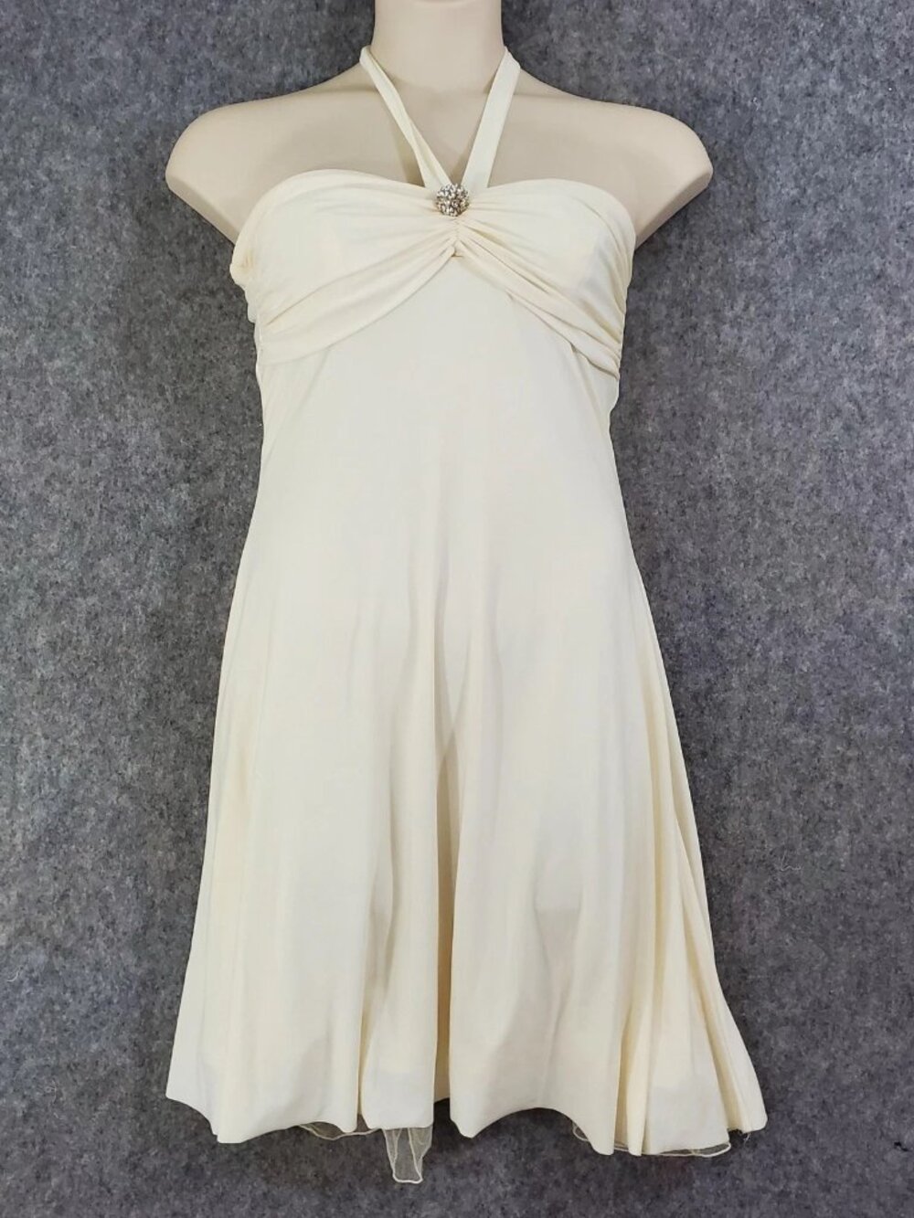 B. Darlin Dress Rhinestone Empire Waist Party